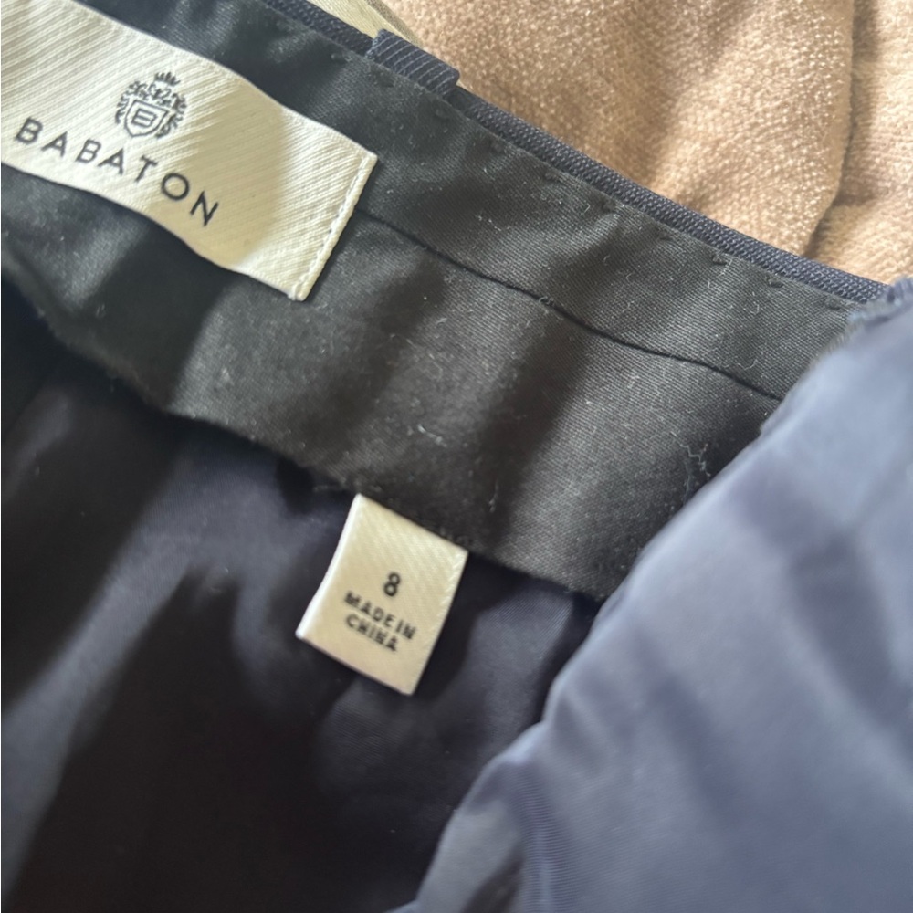 Babaton navy shorts by Aritzia